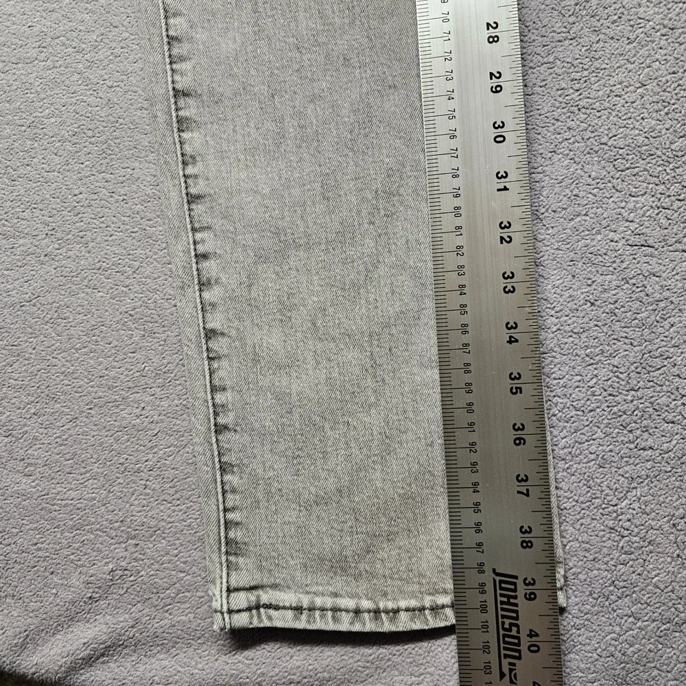 Levis 511 Slim Jeans Mens 34x32 Gray Light Wash Denim Streetwear Minimalist